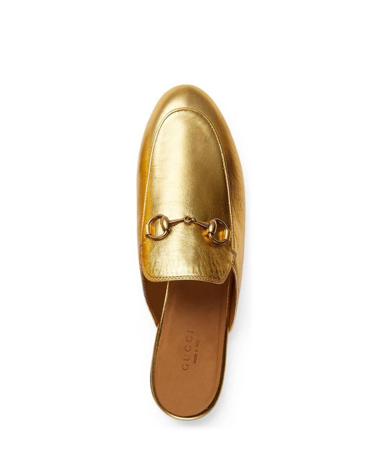 商品Gucci|Women's Princetown Metallic Mules,价格¥4859,第3张图片详细描述