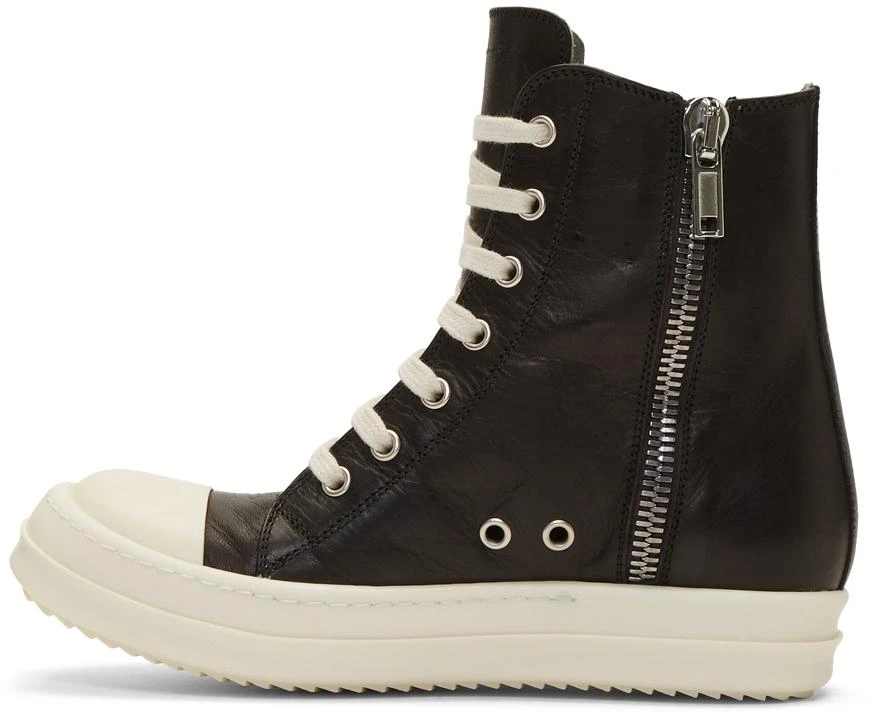 商品Rick Owens|Black & Off-White High-Top 运动鞋,价格¥5321,第3张图片详细描述