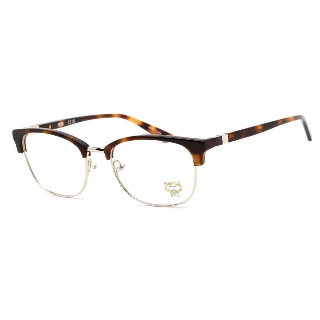 商品MCM|Mcm Unisex Eyeglasses - Clear Lens Havana Rectangular Plastic Frame | MCM2718 213,价格¥529,第1张图片