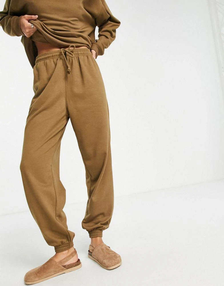 商品Topshop|Topshop co-ord oversized 90s jogger in mink,价格¥106,第3张图片详细描述