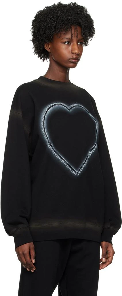 商品We11done|Black Heart Choker Sweatshirt,价格¥1228,第2张图片详细描述