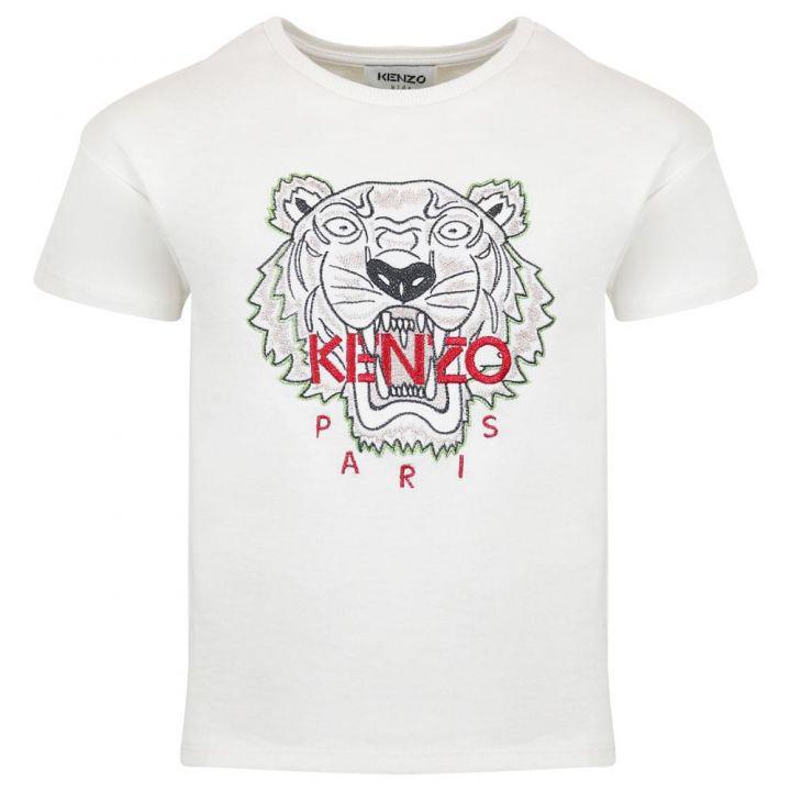 商品Kenzo|Ivory Tiger Logo Cotton T Shirt,价格¥294,第1张图片