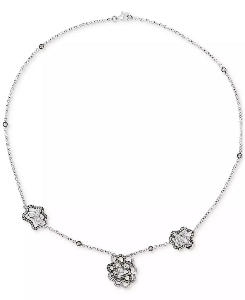 商品Le Vian|Chocolatier® Diamond Sculptural 18" Statement Necklace (1-5/8 ct. t.w.) in 14k White Gold,价格¥23553,第1张图片