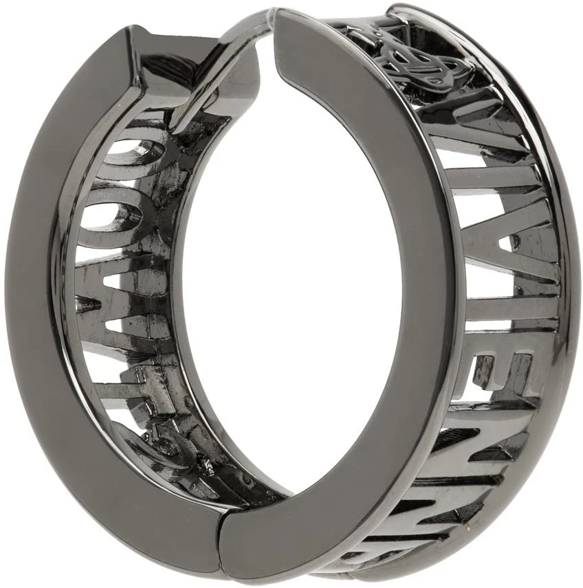 商品Vivienne Westwood|Gunmetal Westminster Single Hoop,价格¥590,第1张图片