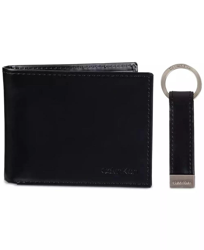 商品Calvin Klein|Men's RFID Slimfold Wallet & Key Fob Set,价格¥206,第1张图片