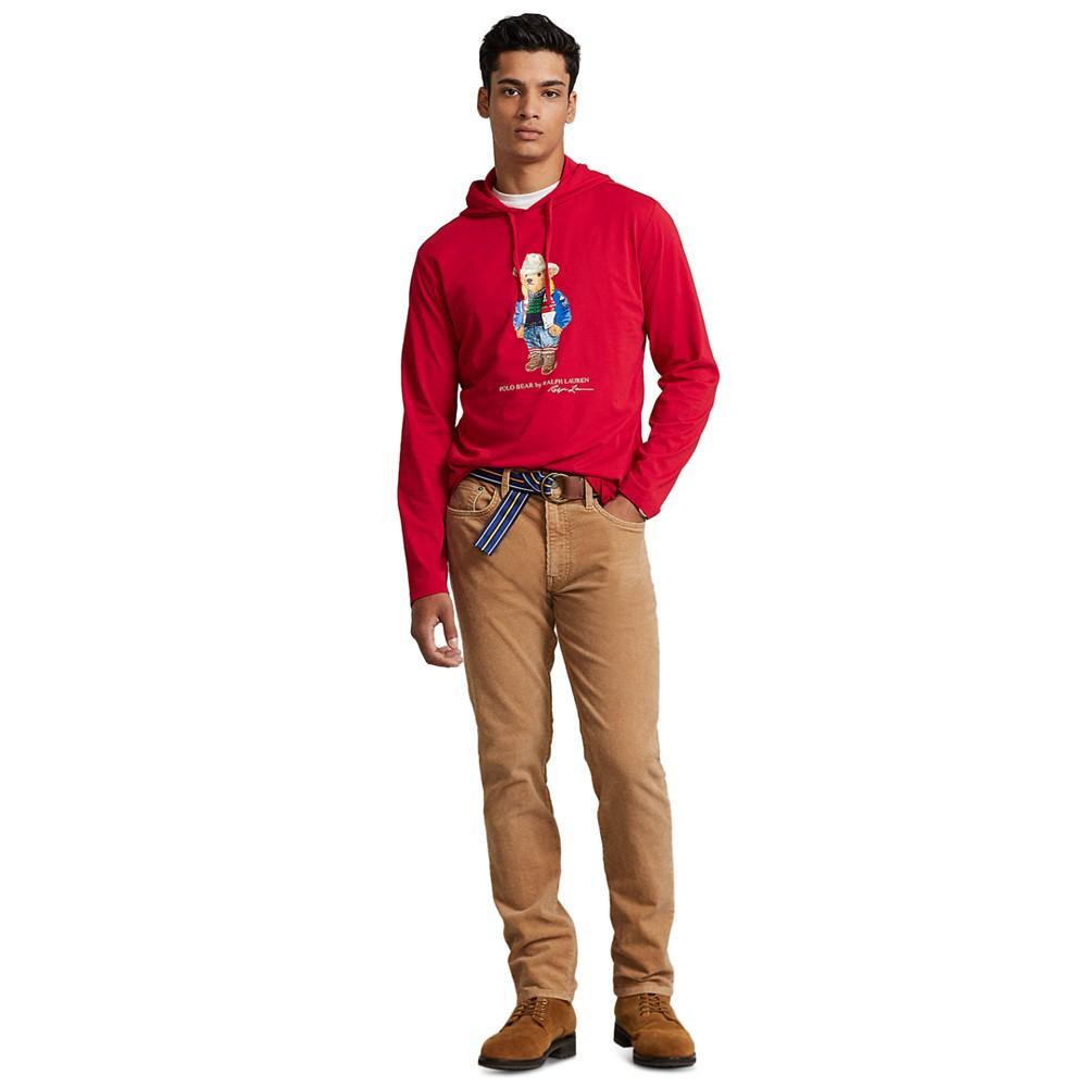 Men's Polo Bear Jersey Hooded T-Shirt商品第2张图片规格展示