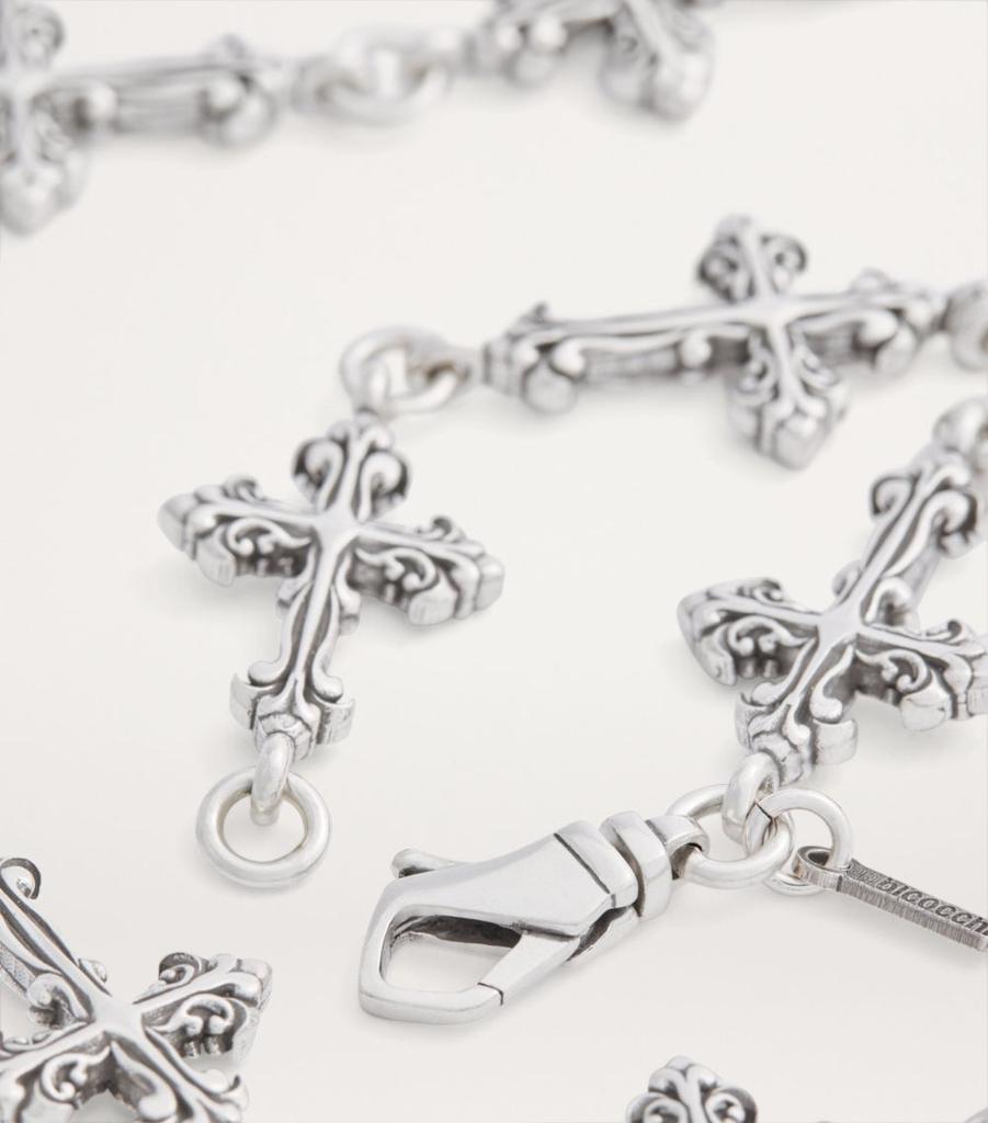 Emanuele Bicocchi Sterling SIiver Avelli Cross Necklace