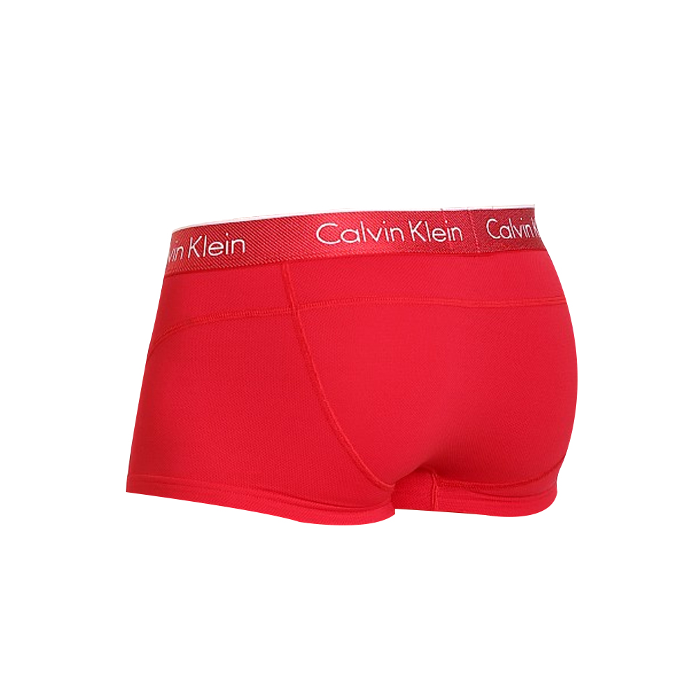 Calvin Klein 卡尔文 克莱恩 红色尼龙弹性纤维男士平角内裤 NB1005-601商品第4张图片规格展示