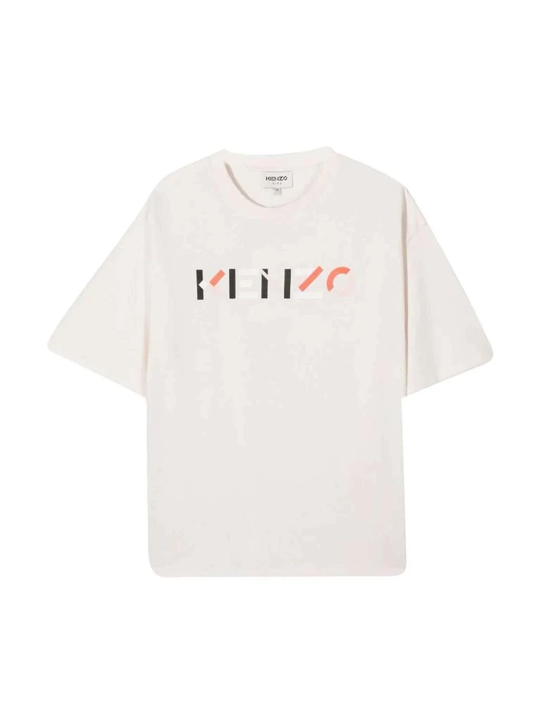 商品Kenzo|Kenzo Kids Beige T-shirt With Print Keno Kids,价格¥714,第1张图片