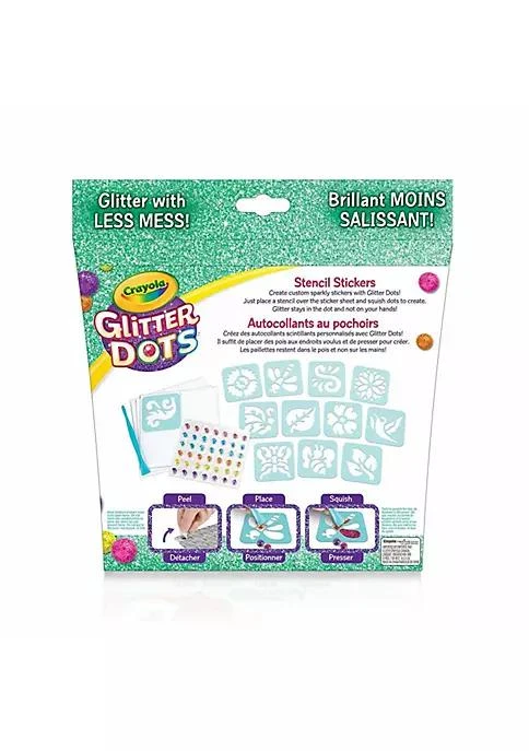 商品Crayola|Crayola Glitter Dots Sticker Stencils   Custom Glitter Stickers,价格¥91,第2张图片详细描述