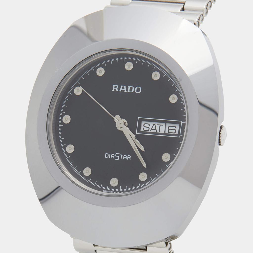 Rado Black Tungsten Carbide Stainless Steel Diastar 114.0391.3 Men's Wristwatch 35 mm商品第2张图片规格展示