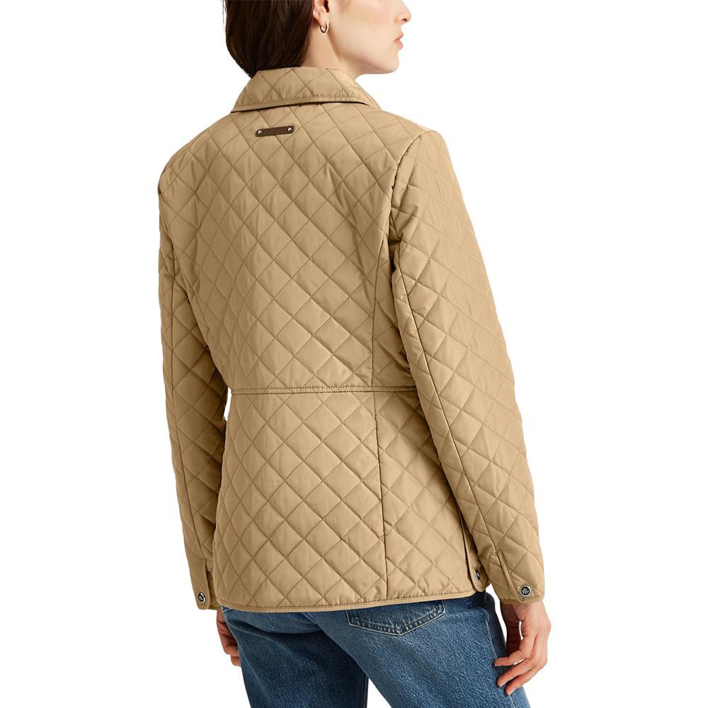 Women's Petite Snap Front Quilted Coat, Created for Macy's商品第3张图片规格展示