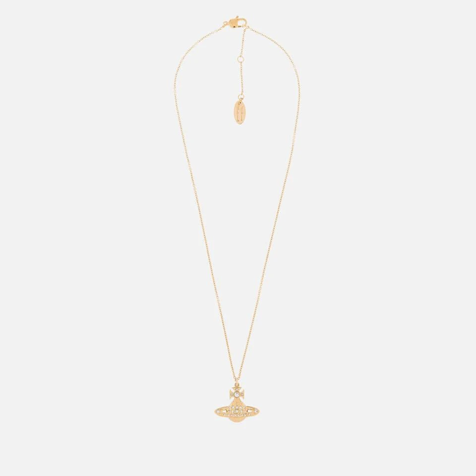 商品Vivienne Westwood|Vivienne Westwood Women's Minnie Bas Relief Pendant - Gold Crystal,价格¥977,第2张图片详细描述