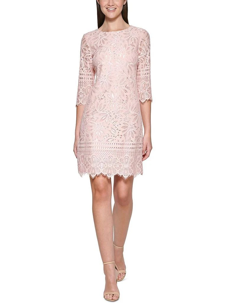 商品Kensie|Womens Lace Short Sheath Dress,价格¥193,第3张图片详细描述