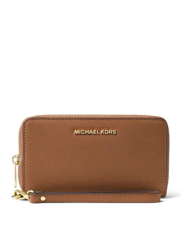 商品Michael Kors|Multi-Function Flat Large Saffiano Leather Smartphone Wristlet,价格¥946,第1张图片