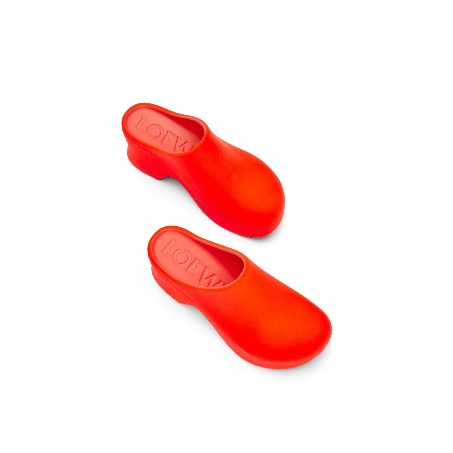 包邮包税【预售7天发货】 LOEWE罗意威 24春夏 女士 厚底鞋 Terra Foam clog in flocked rubber L814V29X15-7587 商品