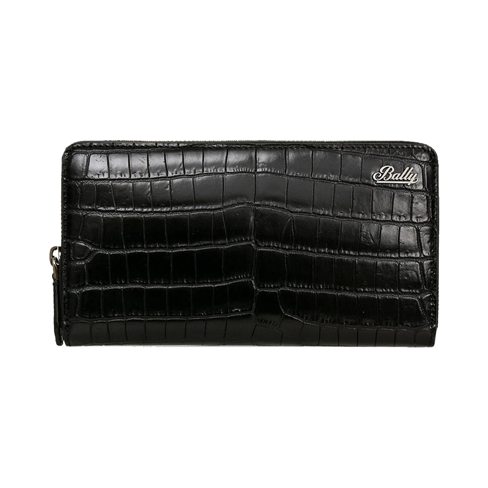 商品Bally|BALLY 男士黑色时尚长款拉链手拿包 6224274,价格¥1141,第1张图片