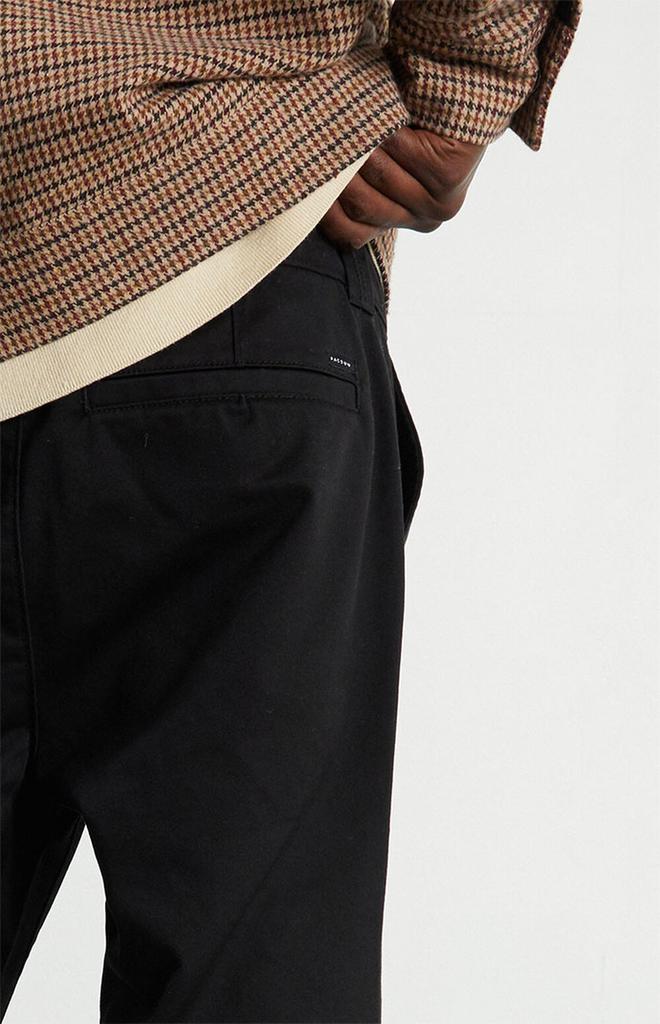 Black Loose Fit Trousers商品第5张图片规格展示