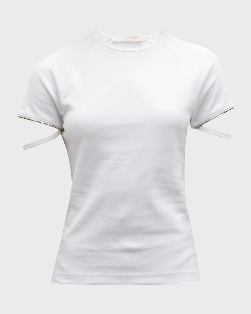 商品Helmut Lang|Zip Sleeve Tee,价格¥349,第2张图片详细描述