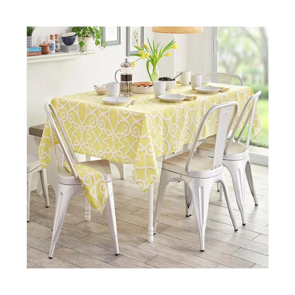 商品Elrene|Chase Geometric Stain Resistant Indoor Outdoor 60"X120" Tablecloth,价格¥685,第1张图片