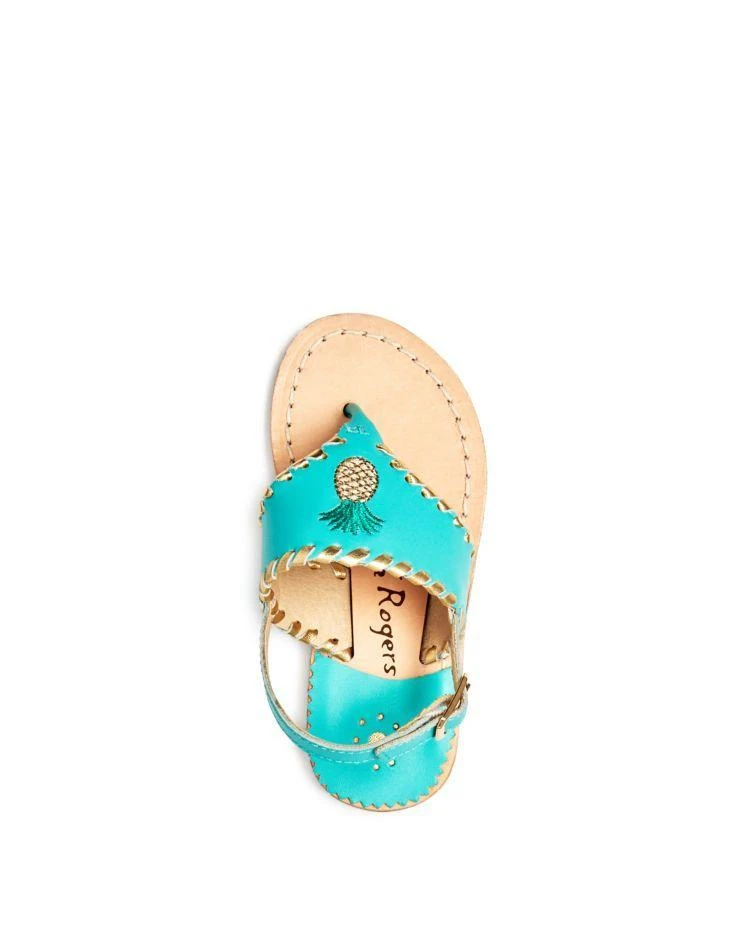 商品Jack Rogers|女孩(幼儿)Girls' Little Miss Pineapple Sandals - Walker, Toddler,价格¥389,第2张图片详细描述