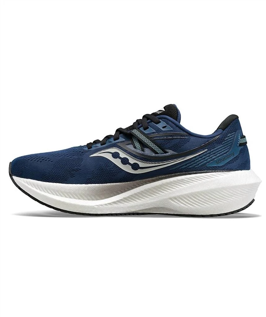 商品Saucony|Men's Triumph 20 Running Shoes - Medium Width In Twilight/rain,价格¥1027,第3张图片详细描述