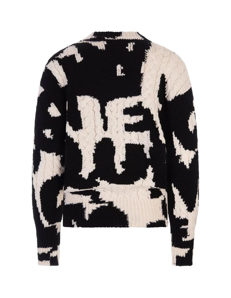 商品Alexander McQueen|Alexander McQueen Logo Intarsia Crewneck Sweater,价格¥5325,第2张图片详细描述