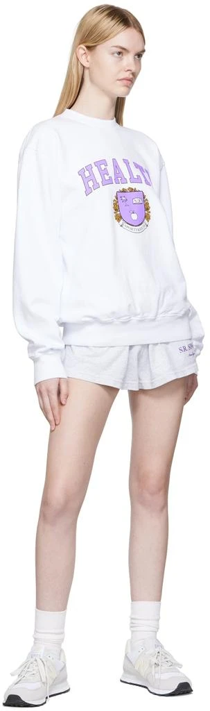 商品Sporty & Rich|White Diana Sweatshirt,价格¥671,第4张图片详细描述