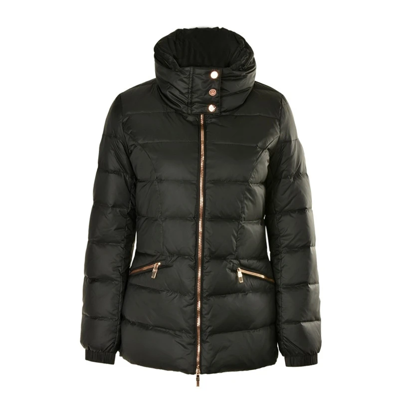 商品Emporio Armani|Emporio Armani 安普里奥 阿玛尼 黑色女士修身羽绒服 6YTB04-N01Z-1200,价格¥1398,第1张图片