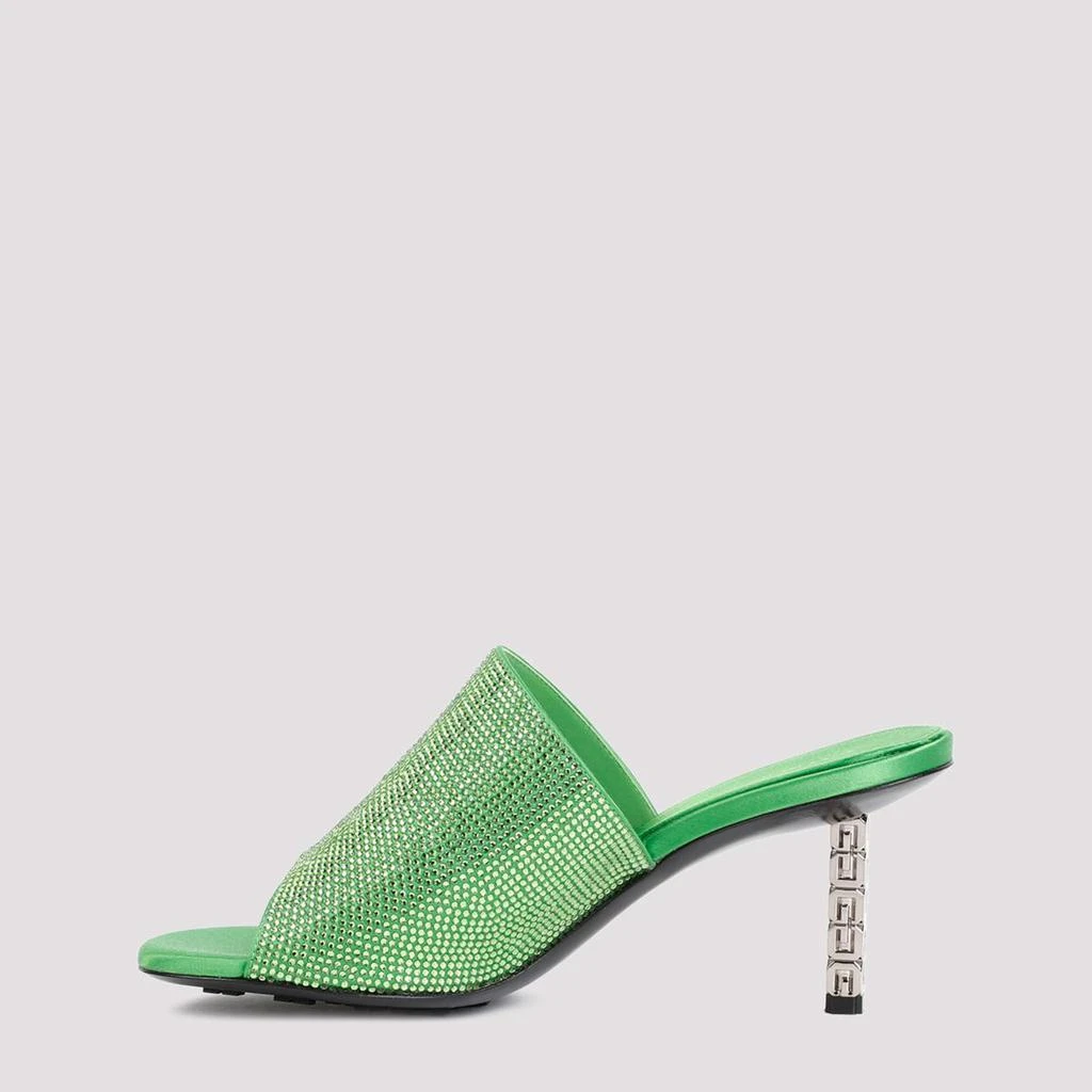 商品Givenchy|GIVENCHY  G CUBE MULES IN SATIN WITH STRASS SHOES,价格¥7867,第2张图片详细描述