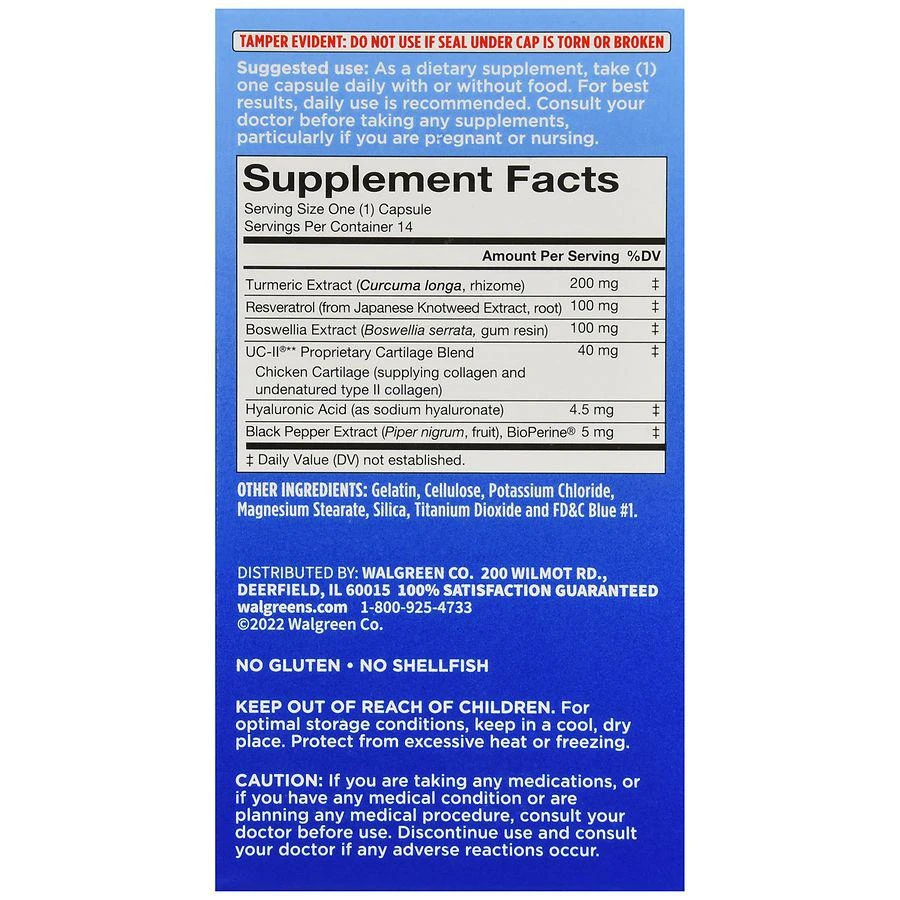 商品Walgreens|Advanced Joint Support Capsules (14 days),价格¥166,第3张图片详细描述