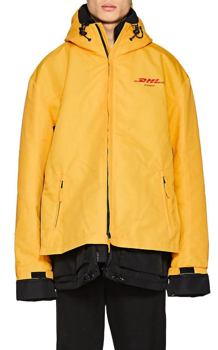 商品Vetements|DHL Cotton-Blend Canvas Parka,价格¥5896,第5张图片详细描述