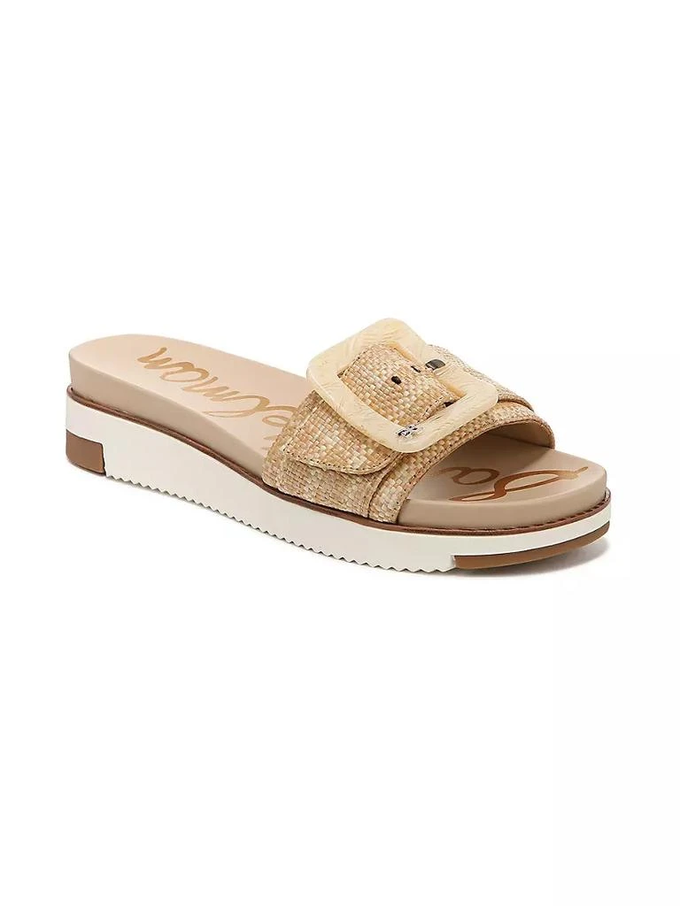 商品Sam Edelman|Ariane Woven Buckle Slides,价格¥478,第2张图片详细描述