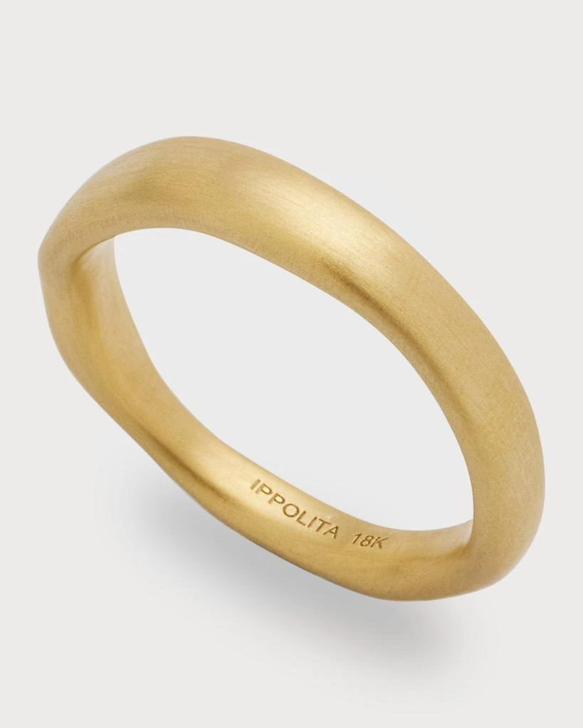 商品Ippolita|Matte Wide Squiggle Ring in 18K Gold,价格¥9998,第3张图片详细描述