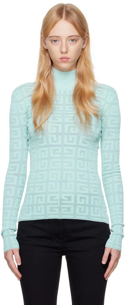 商品Givenchy|Blue Monogram Turtleneck,价格¥3723,第1张图片