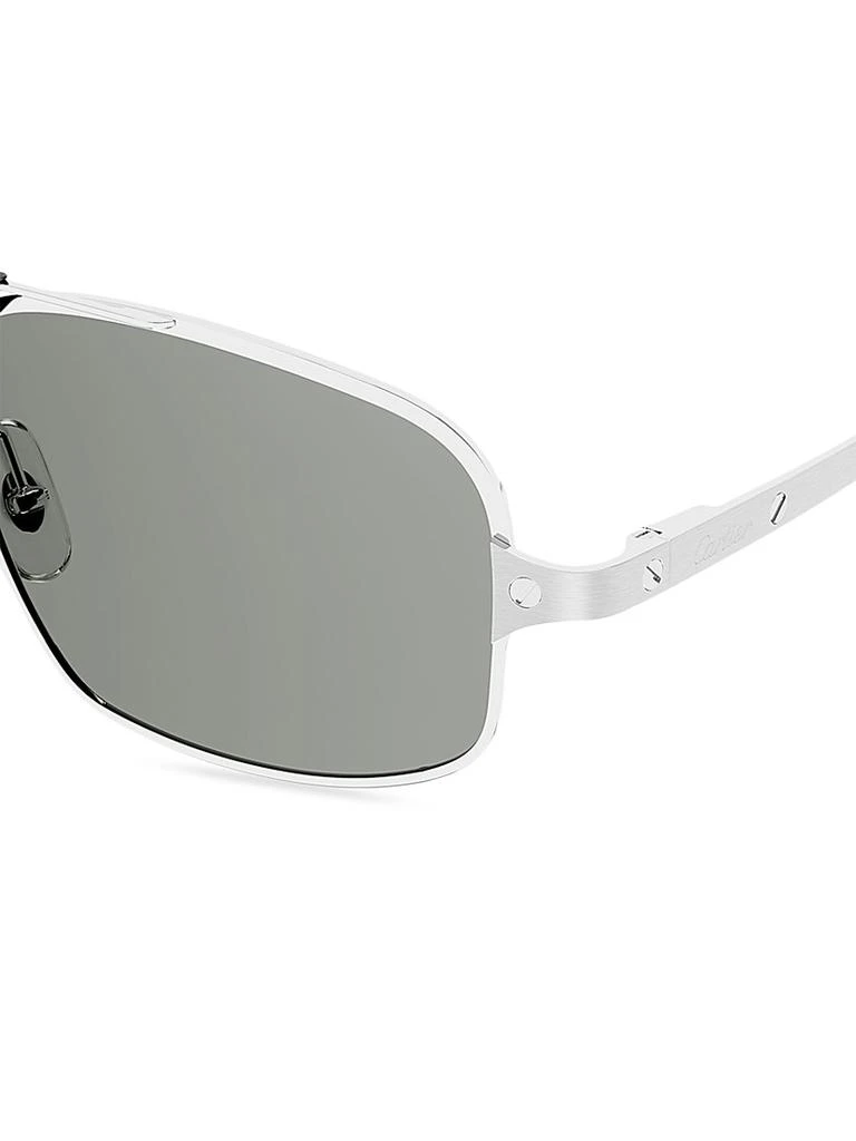 商品Cartier|Santos 60MM Rectangular Sunglasses,价格¥10791,第2张图片详细描述