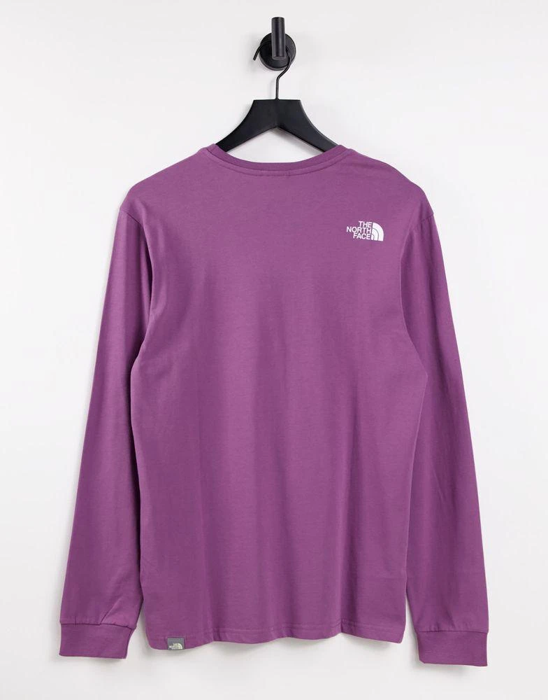 商品The North Face|The North Face Simple Dome long sleeve t-shirt in purple,价格¥199,第3张图片详细描述