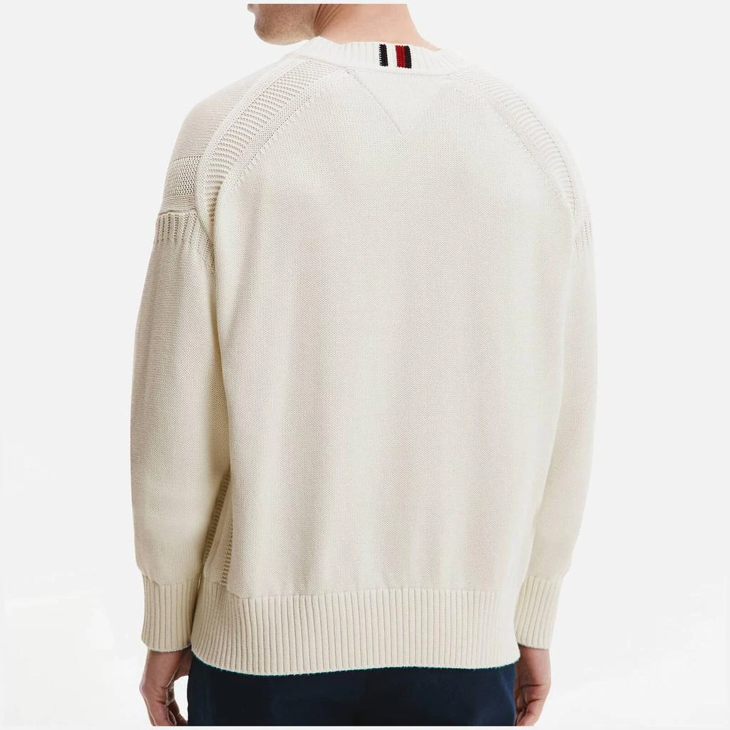 商品Tommy Hilfiger|Tommy Hilfiger Intarsia Icon Graphic Logo-Embroidered Cotton Sweater,价格¥832,第2张图片详细描述