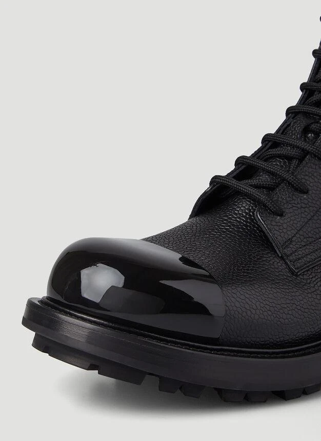 Worker Lace-Up Boots in Black 商品