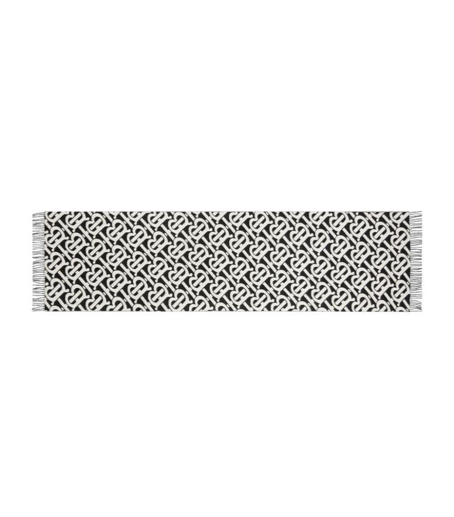 商品Burberry|Cashmere TB Monogram Scarf,价格¥4716,第6张图片详细描述
