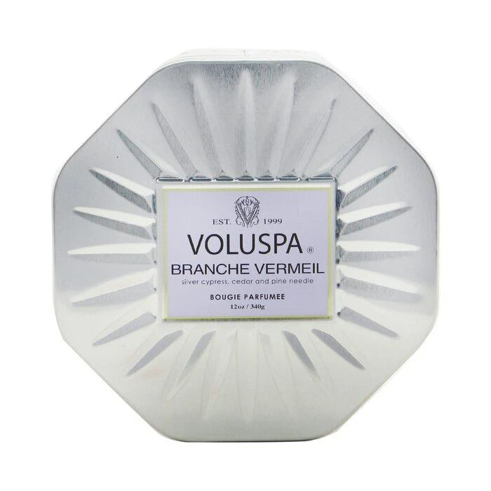 商品Voluspa|Voluspa 三烛芯八边形装饰罐香薰蜡烛 - 布兰切朱红 340g/12oz,价格¥291,第3张图片详细描述