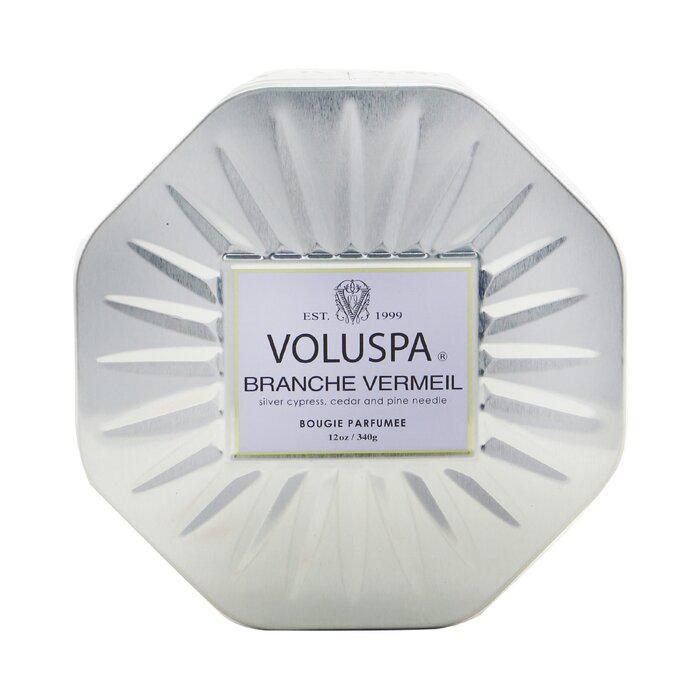 商品Voluspa|Voluspa 三烛芯八边形装饰罐香薰蜡烛 - 布兰切朱红 340g/12oz,价格¥240,第5张图片详细描述