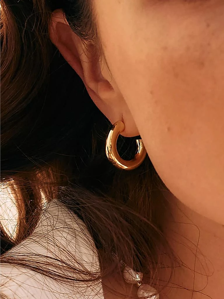 商品brook & york|Rina 14K-Gold Vermeil Hoop Earrings,价格¥735,第2张图片详细描述