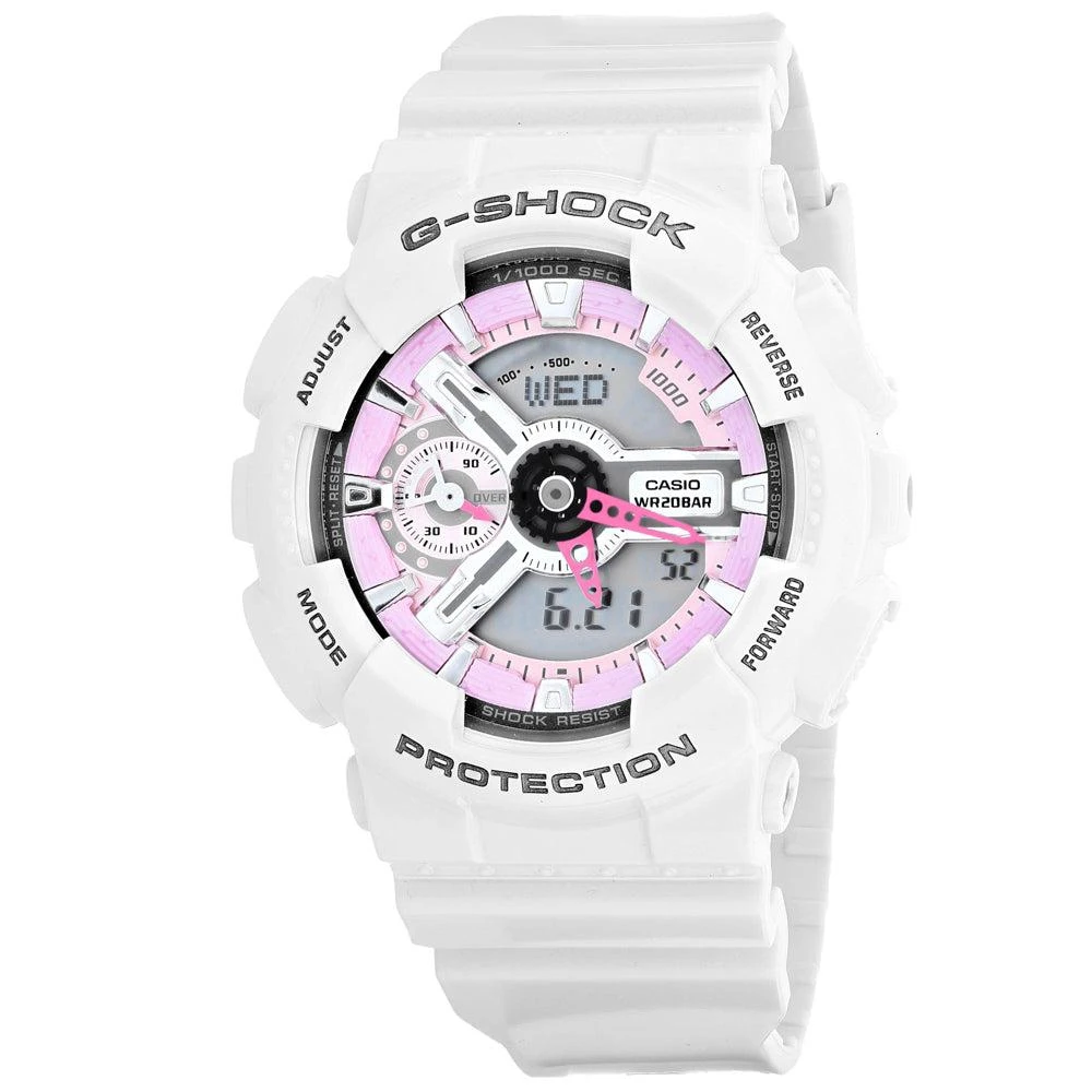 商品Casio|Casio Women's G-Shock S-Series Pink and Grey Dial Watch,价格¥815,第1张图片