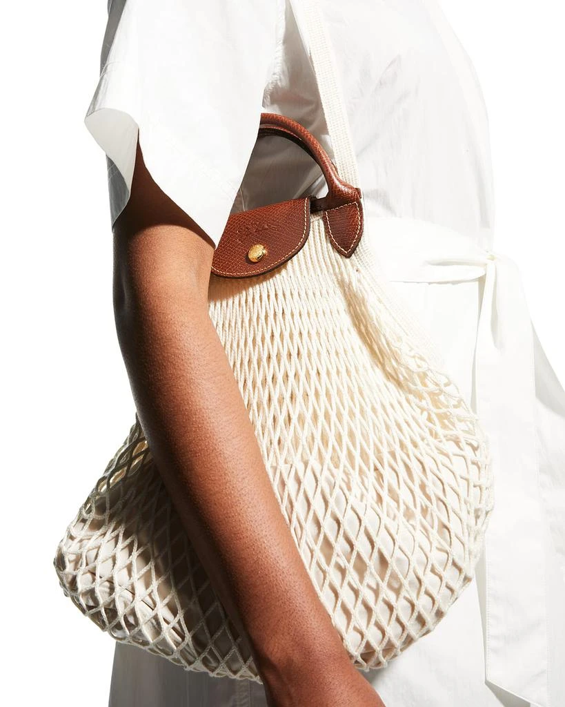 商品Longchamp|Filet Cotton Net Shoulder Tote Bag,价格¥825,第2张图片详细描述