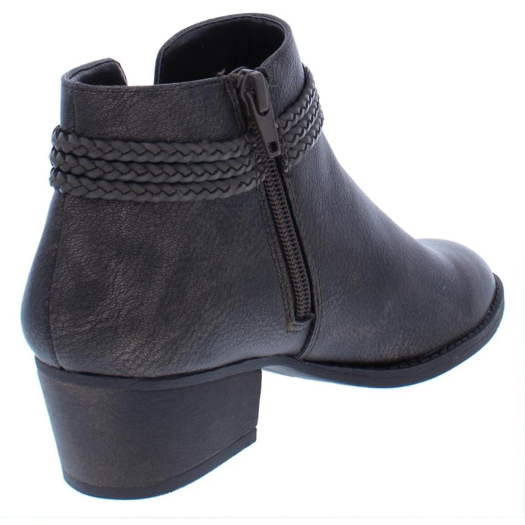 商品Style & Co|Style & Co. Womens Fellicity Faux Leather Ankle Booties,价格¥107,第4张图片详细描述