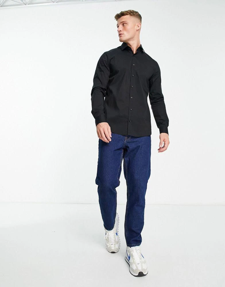 商品Calvin Klein|Calvin Klein shirt in black,价格¥378,第4张图片详细描述