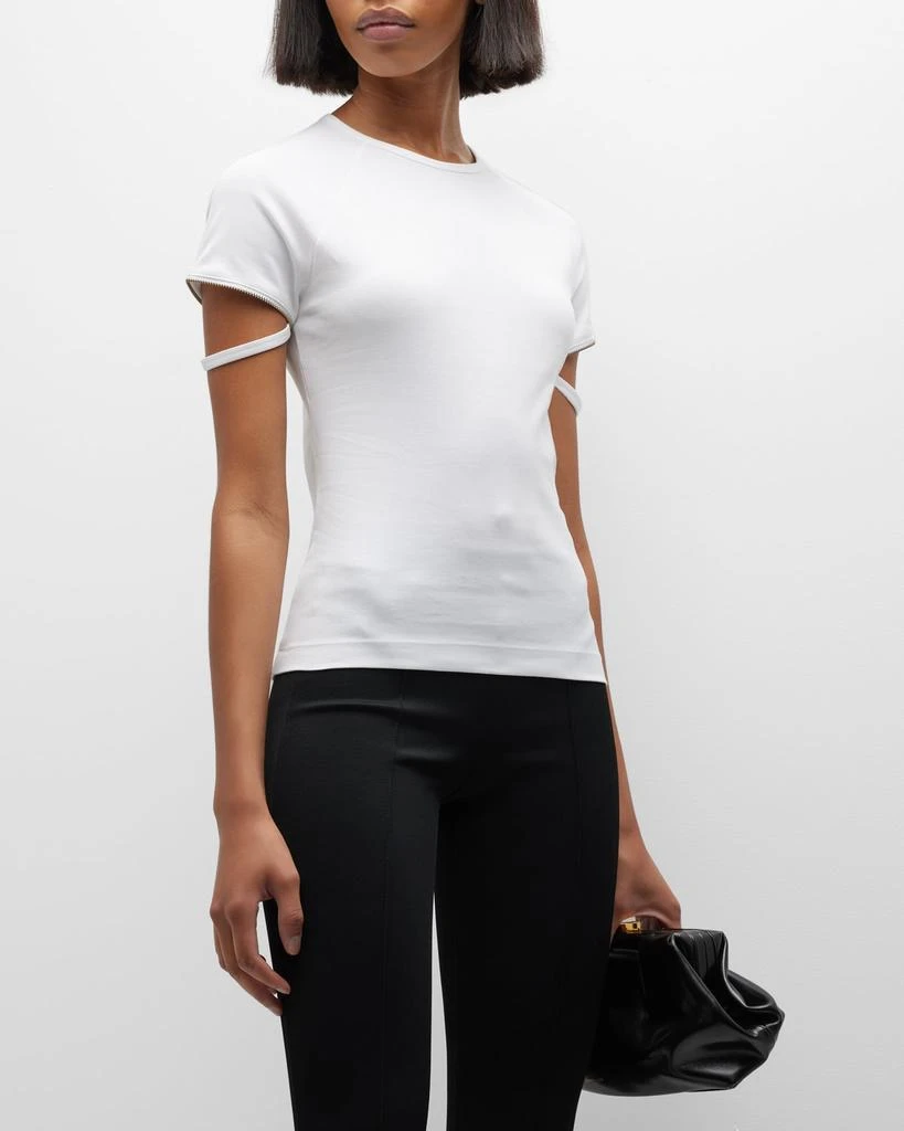 商品Helmut Lang|Zip Sleeve Tee,价格¥349,第1张图片
