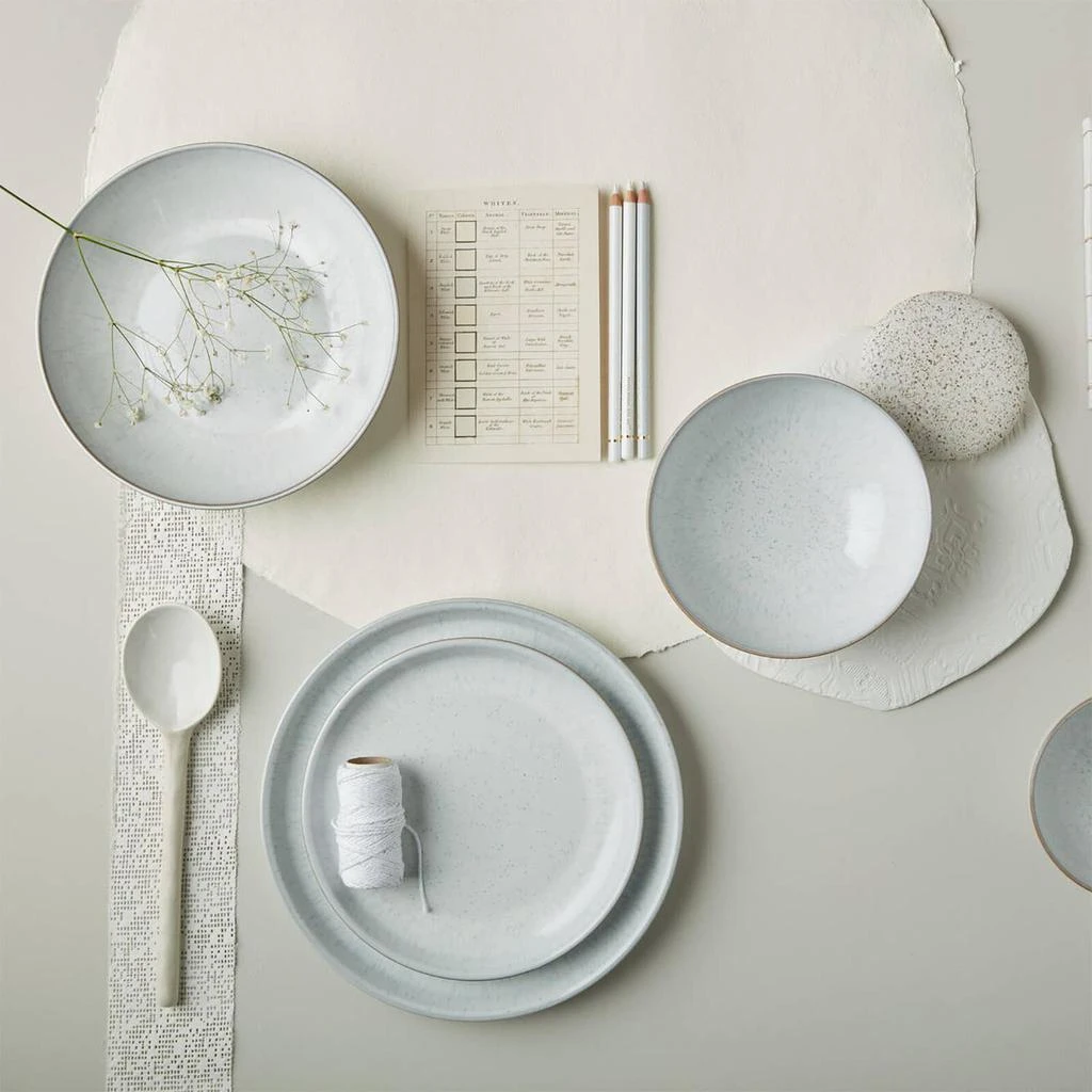 商品Denby|Denby White Speckle Medium Plates - Set of 4,价格¥480,第2张图片详细描述