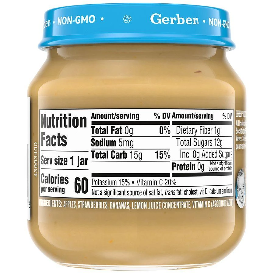 商品Gerber|2nd Foods Baby Food Apple Strawberry Banana,价格¥8,第2张图片详细描述